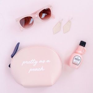 Draper James Pretty as a Peach Cosmetic Bag